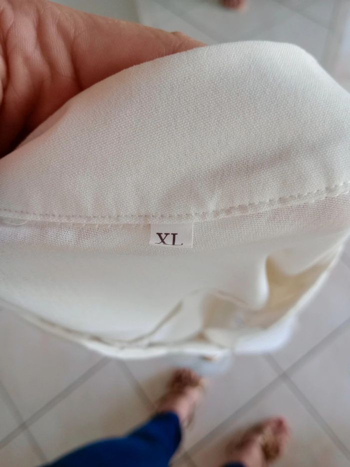 Blouse femme XL blanc cassé c21 - photo numéro 12