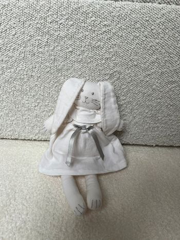 Doudou lapin blanc petit bateau