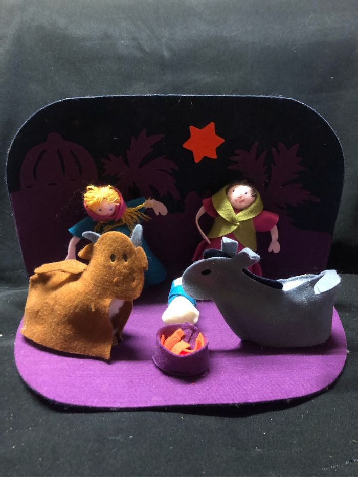 Crèche en feutrine