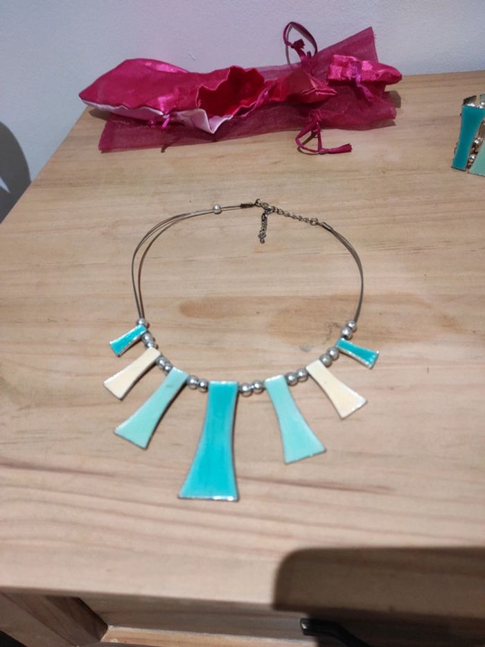 Parure de bijoux turquoise - photo numéro 2