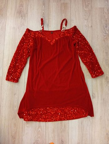 Robe rouge festive t38/40