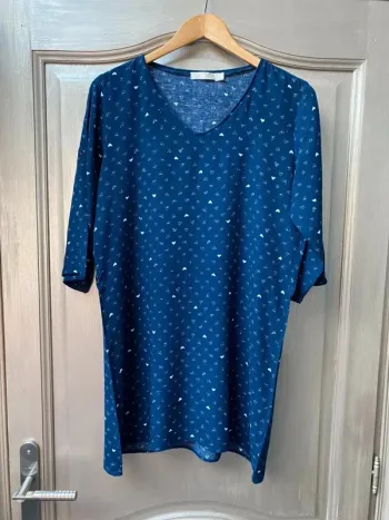 Robe Cerise blue M/L bleu à petit coeur