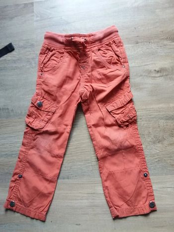 Pantalon/ Patacourt 3 ans en toile 2 en 1