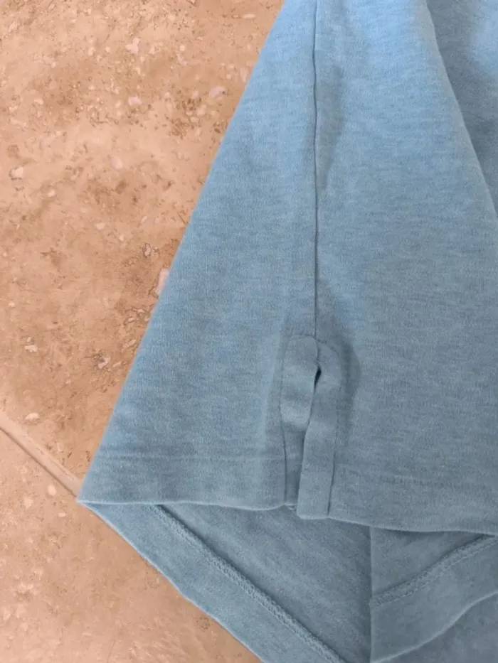 Polo Ralph Lauren XXL bleu ciel Pima coton logo coloré excellent état sauf tâches au dos - photo numéro 10