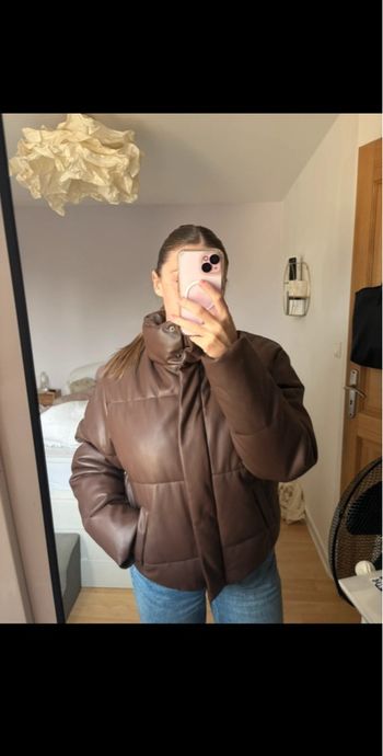 Doudoune en cuir