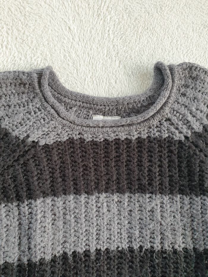 Pull femme M noir et gris - photo numéro 2