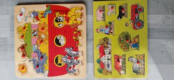 Lot de 2 puzzles bois