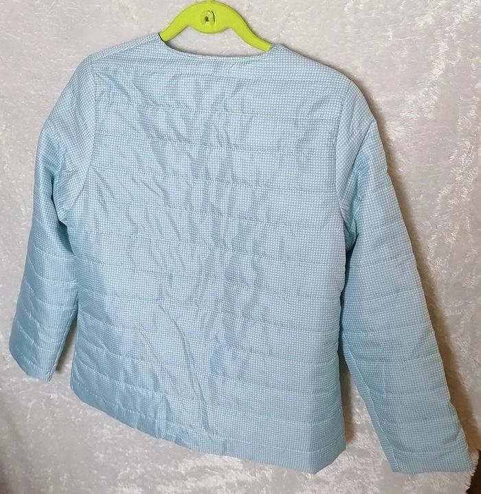 Doudou ou veste matelassée bleu ciel blanc Nathalie Andersen by Damart - photo numéro 9