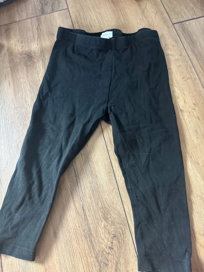 Legging noir, mixte 24 mois