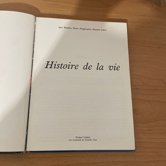 Histoire de la vie - photo numéro 4
