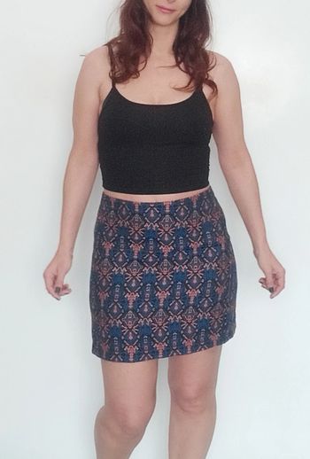 Mini jupe aztèque chic taille 40