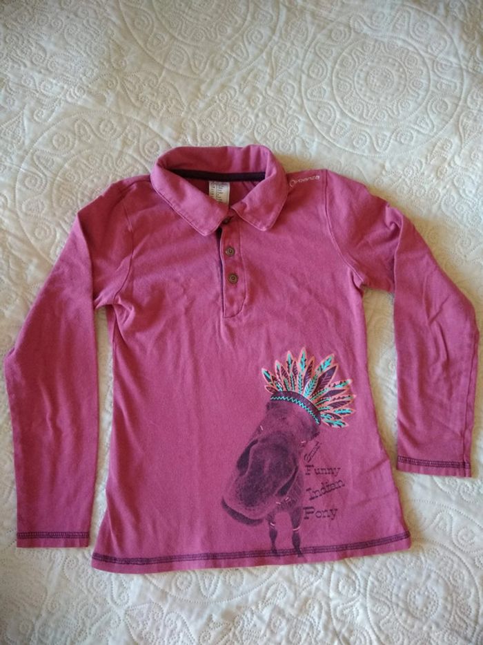 Polo manches longues 8 ans