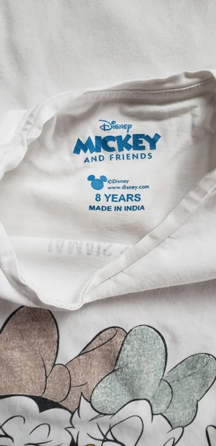 Lot 2 t-shirt manches longues coton amies disney daisy minnie - photo numéro 4