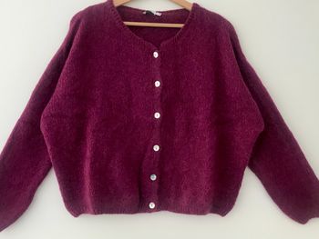 Gilet / cardigan Violet - Prune
