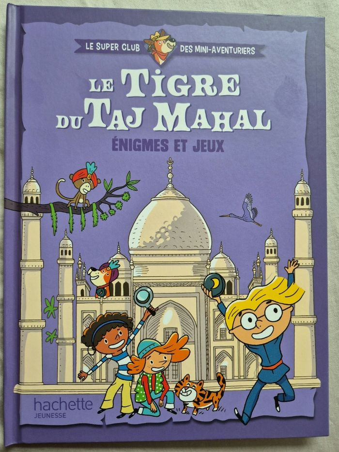 Livre Le tigre du Taj Mahal Énigmes et jeux