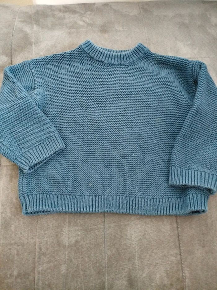 Pull bleu - photo numéro 2