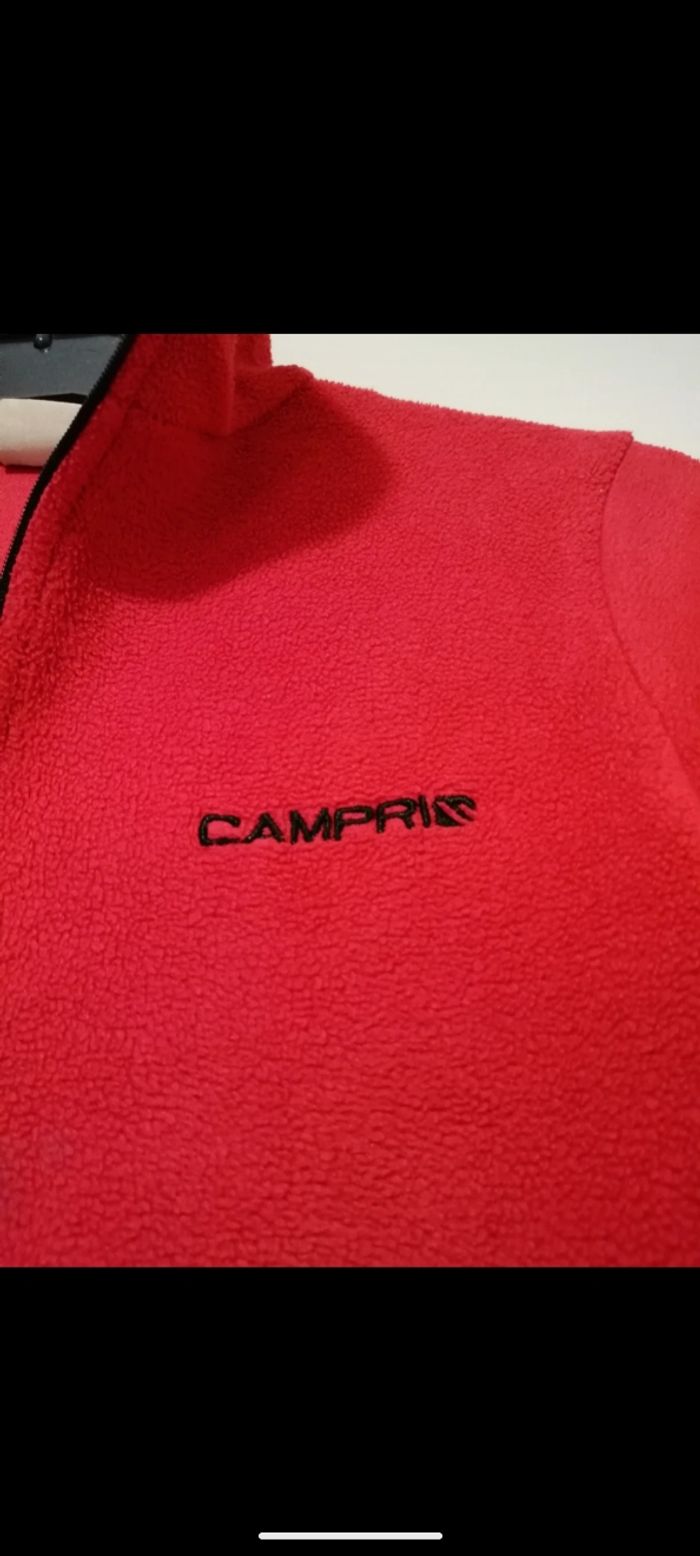 Sweat polaire Campris rouge. Taille 12 ans - photo numéro 4