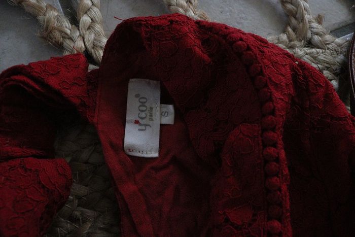 Robe dentelle rouge Ycoo Paris - photo numéro 5