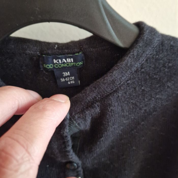 3 mois gilet noir kiabi - photo numéro 2