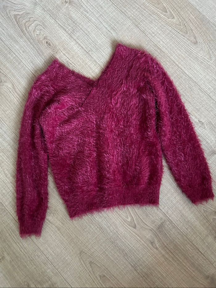 Pull tout doux rouge bordeaux Morgan taille M comme neuf - photo numéro 7