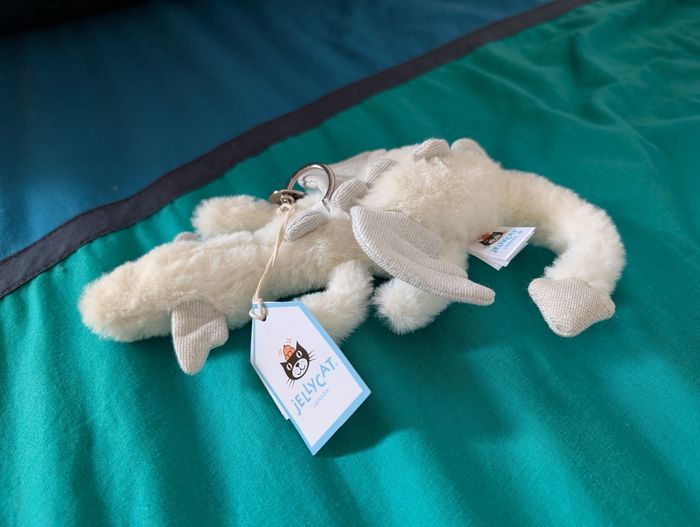 Porte-clé dragon blanc Jellycat