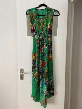 Robe d’été à fleurs verte