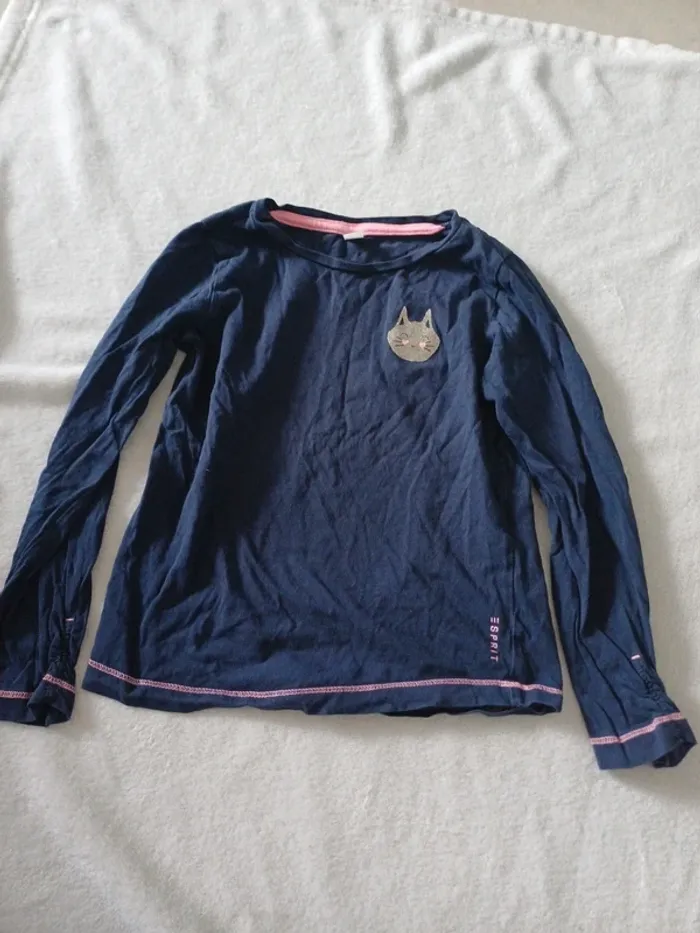 T-shirt bleu marine 6 ans Esprit