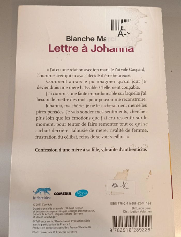 Livre lettre a Johanna - photo numéro 2