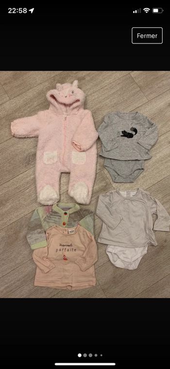 Lot 3/6 mois fille