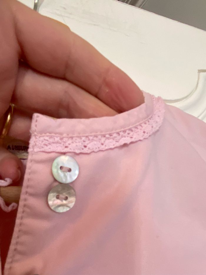 Blouse froncée rose taille 6 ans - photo numéro 6