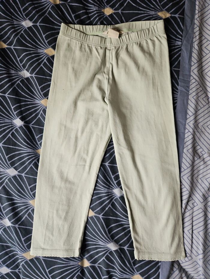 Legging vert pale H&M 6/8 ans