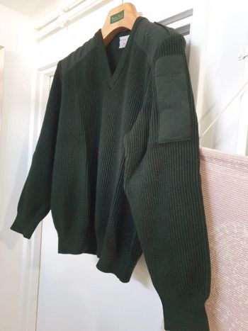 Pull épais laine style militaire officier Saint James Taille S