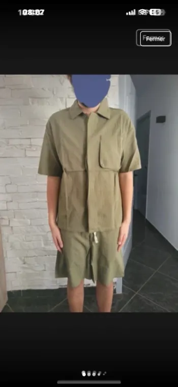 Ensemble bermuda et chemise neuf L