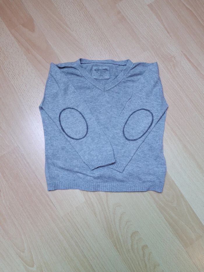 Pull gris boutchou col v 18 mois TBE - photo numéro 4