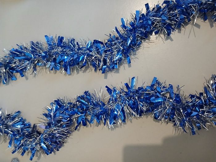 Lot de 4 guirlandes Noël bleues - photo numéro 3