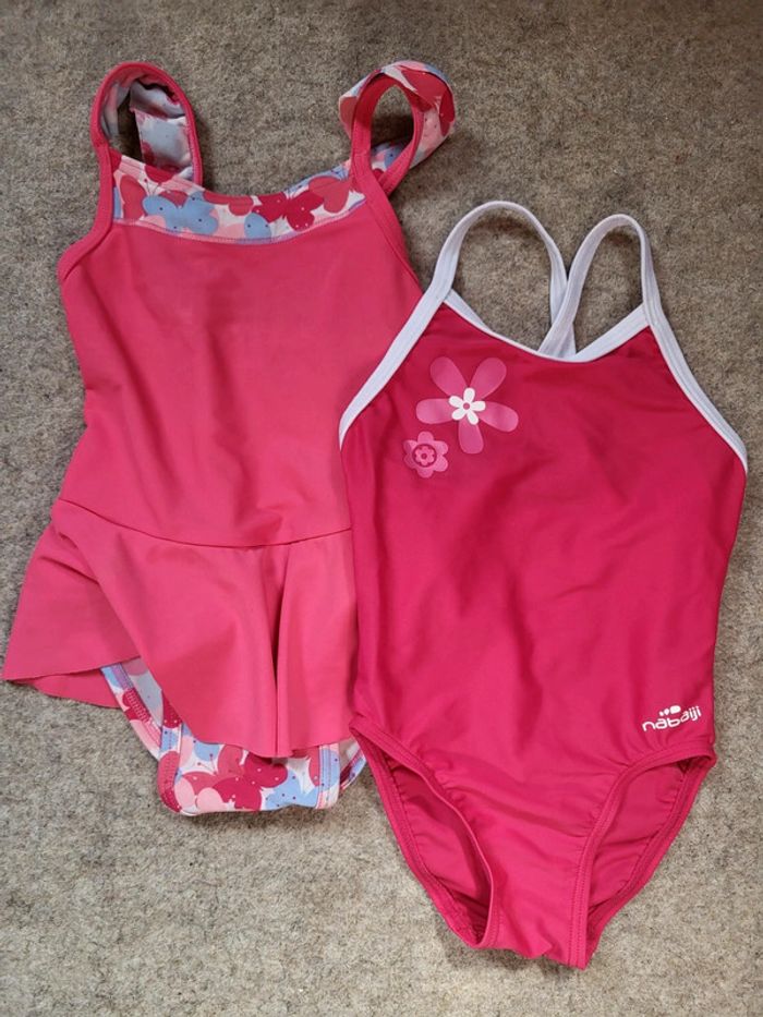 Lot de 2 maillots de bain 18mois fille nabaiji
