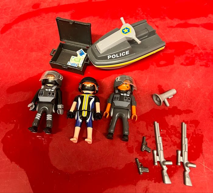 Vedette scooter et quad police playmobil - photo numéro 2