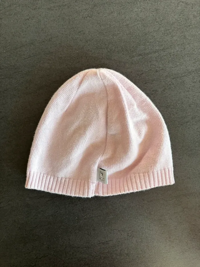 Bonnet coton bébé fille rose - photo numéro 3