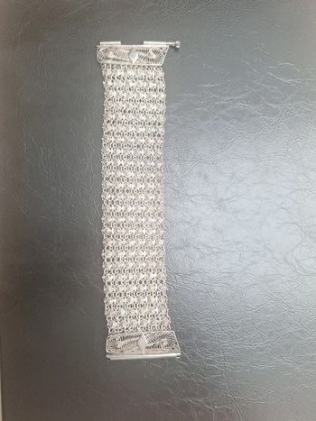 👜 Superbe bracelet en maille argentée 👜