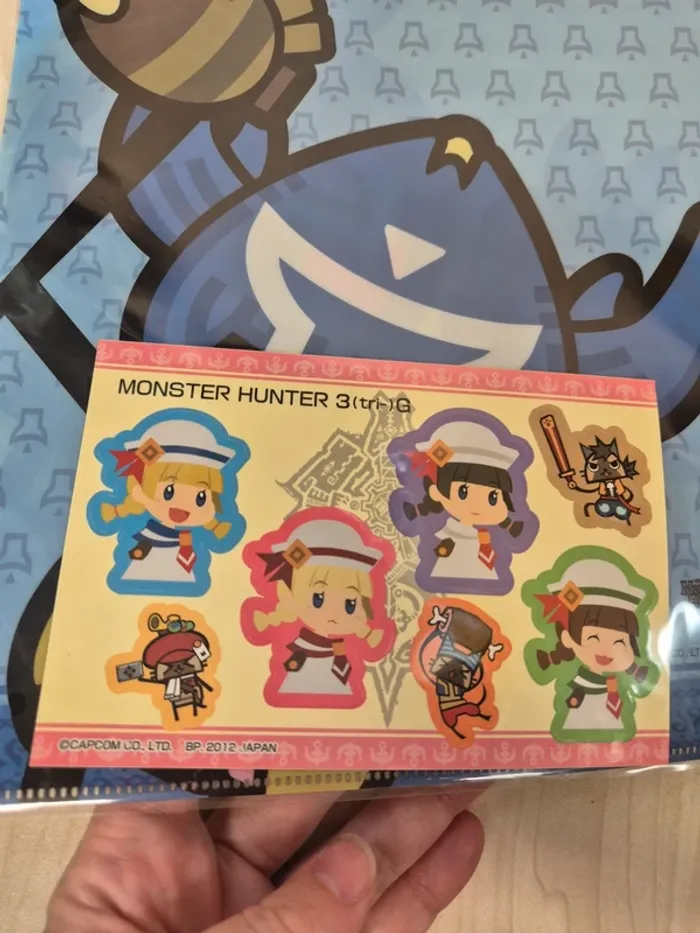 Set 2 pochettes à coin + Stickers Monster Hunter 3G - photo numéro 5