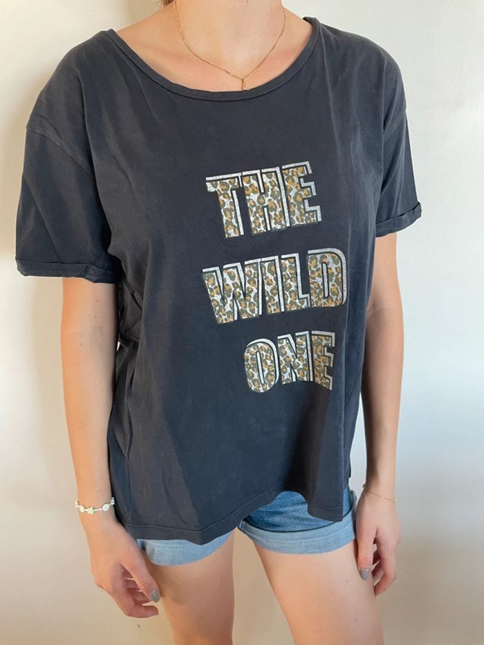 T-shirt neuf The Wilde one motif animal M - photo numéro 3