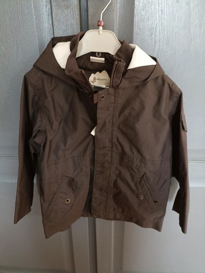 Veste imperméable marron