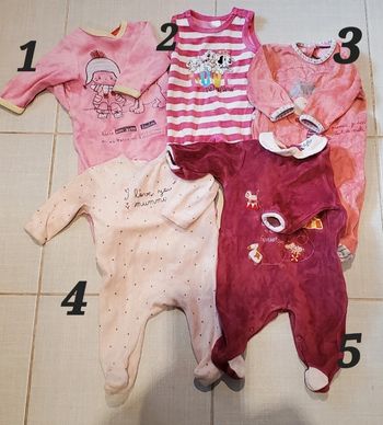 Lot pyjamas 3 mois