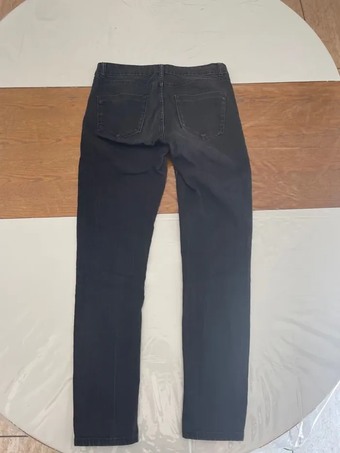 Pantalon jean noir skinny - photo numéro 3
