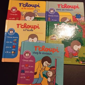 Livres Nathan enfants T'choupi une histoire a deux voix lot de 5