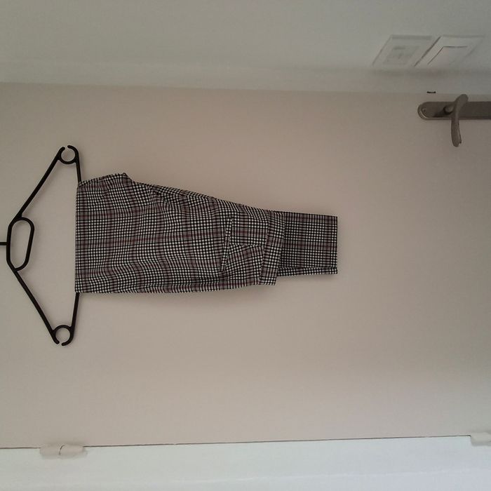 Pantalon skinny femme à carreaux blanc, noir et bordeaux - Taille 36 - Tally Weijl - photo numéro 8