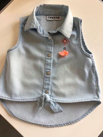 Chemise sans manche jeans