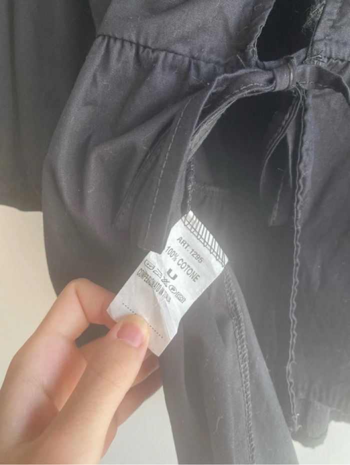 Blouse manche courte à noeud - photo numéro 4