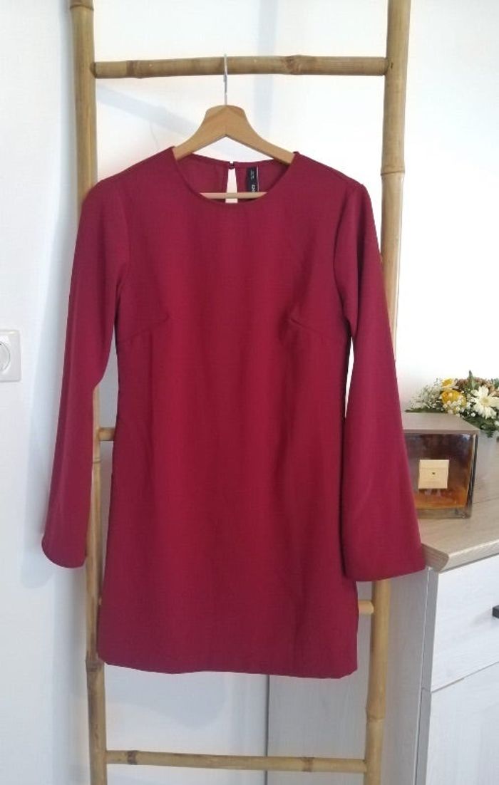 Robe bordeaux Mango