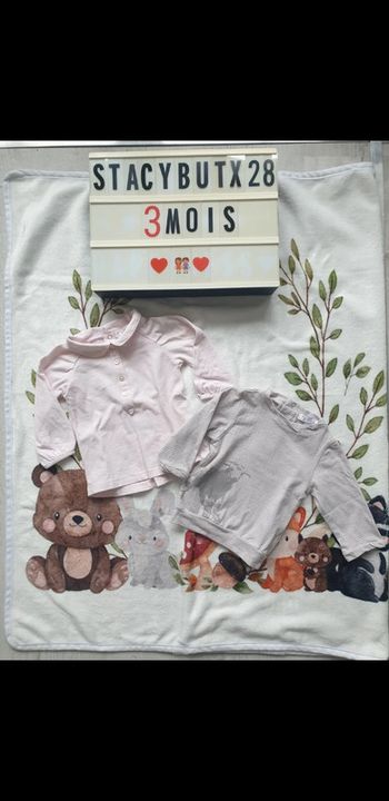 Lot tee-shirt fille 3 mois